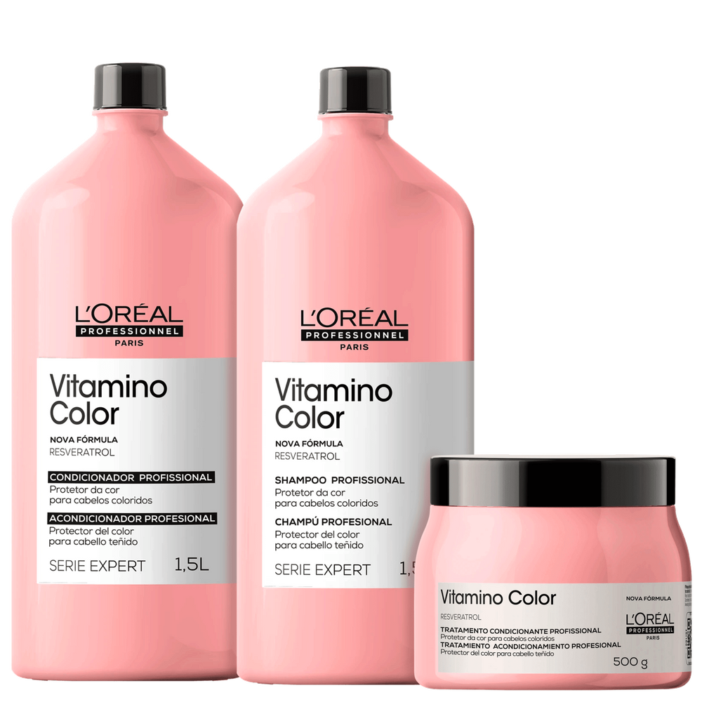 Kit L`Oréal Professionnel Serie Expert Vitamino Color Salon Trio (3 Produtos)