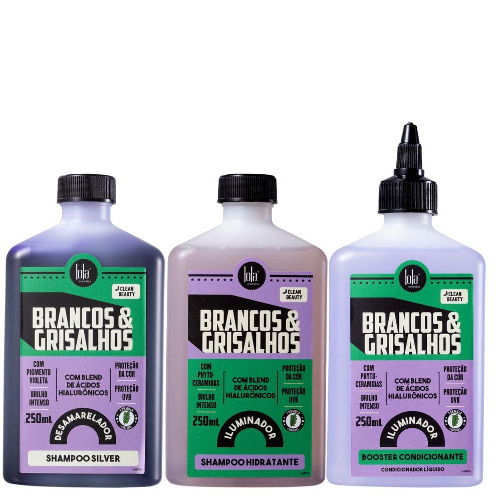 Kit Lola Cosmetics Brancos & Grisalhos Trio (3 Produtos)