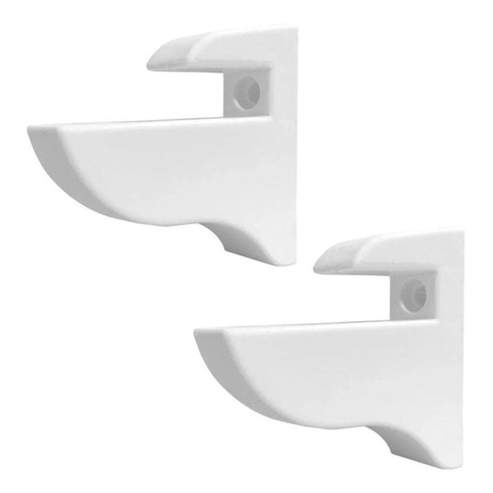 Suporte Plástico Para Prateleira Branco Brasforma