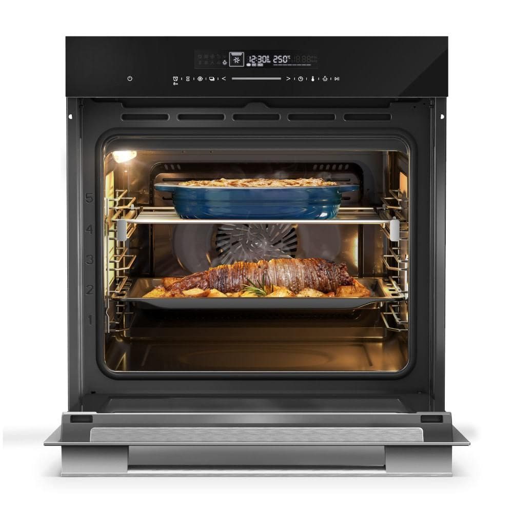 Forno Elétrico Panasonic de Embutir Black Glass | Extra