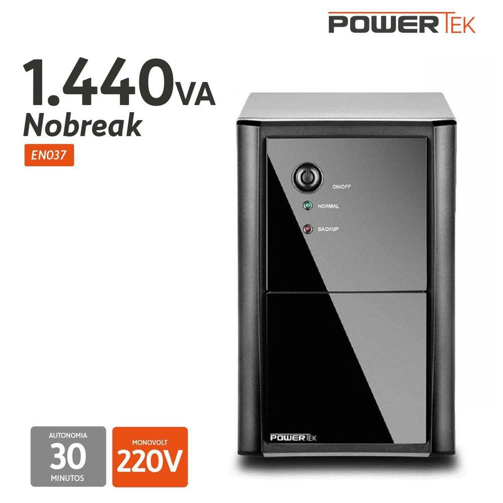 Nobreak Powertek 1440Va Autonomia 30 min 220V/220V EN037 Multilaser