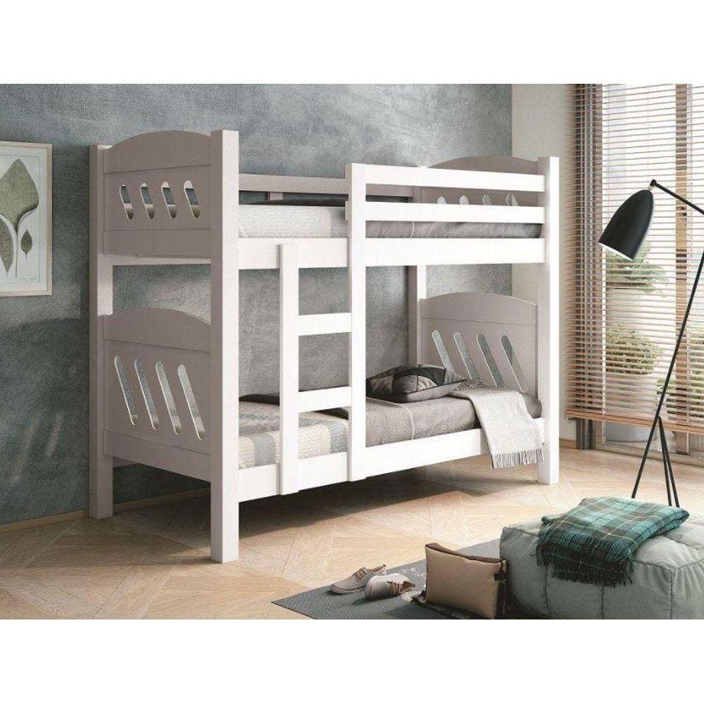 Beliche Fênix Perola Versátil Vira 2 Camas Solteiro Branco Estrado P/ Colchão 1,88x0,88 - Fenix