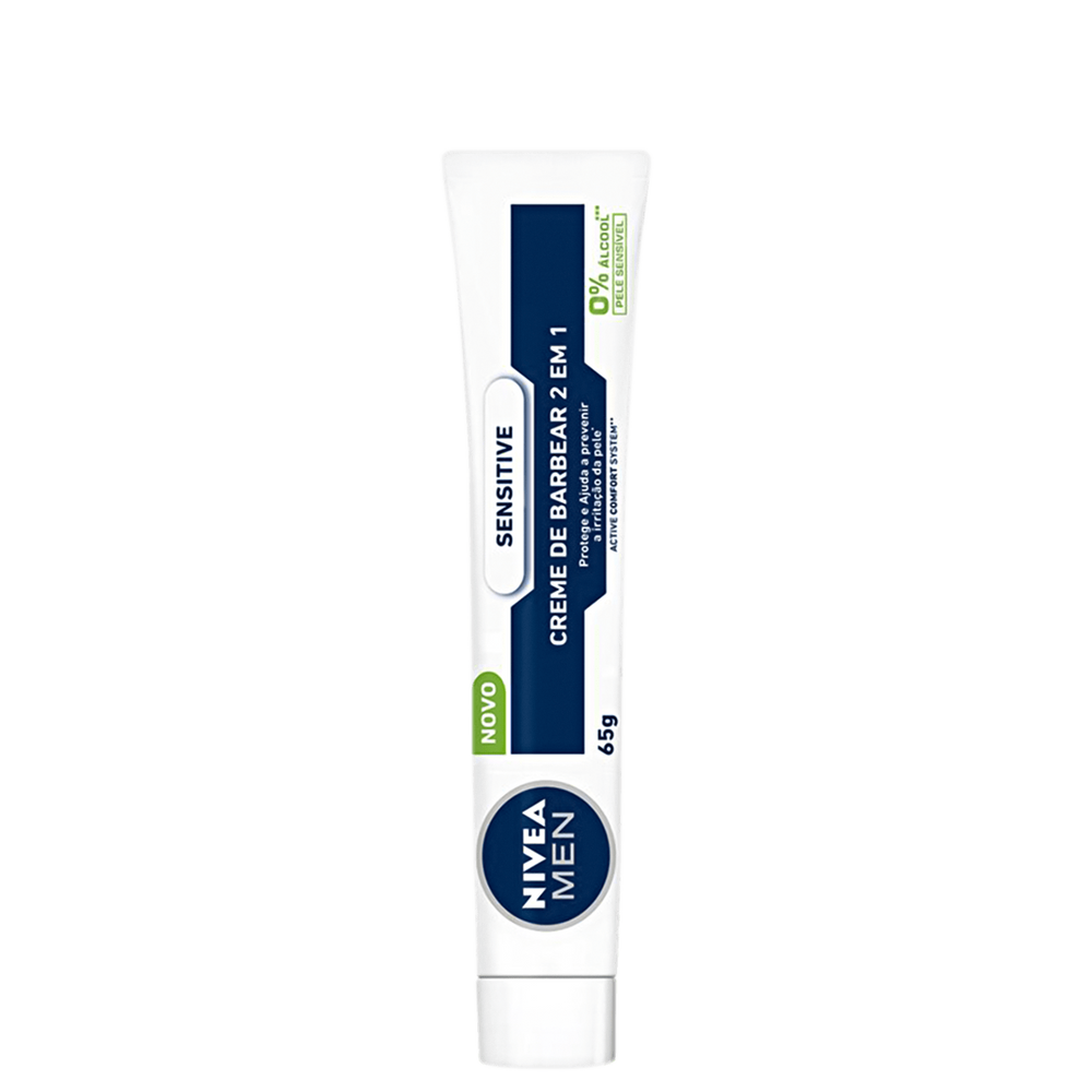 NIVEA Men Sensitive 2 em 1 - Creme de Barbear 65g