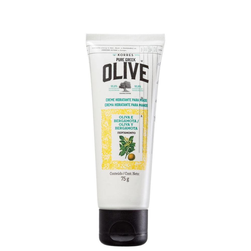 Korres Pure Greek Olive Oliva e Bergamota - Creme para Mãos