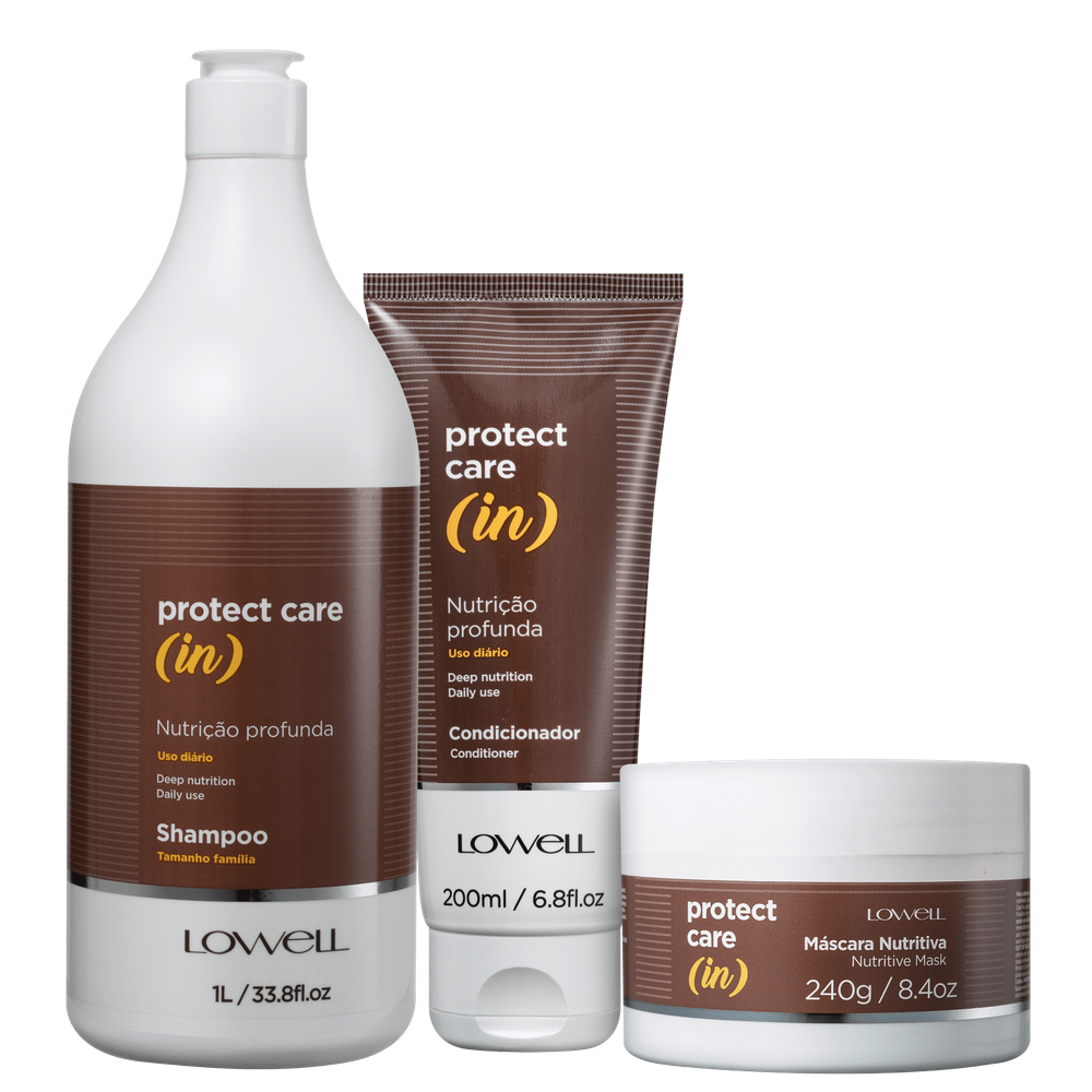 Kit Lowell Protect Care (in) Trio Poderoso (3 Produtos)