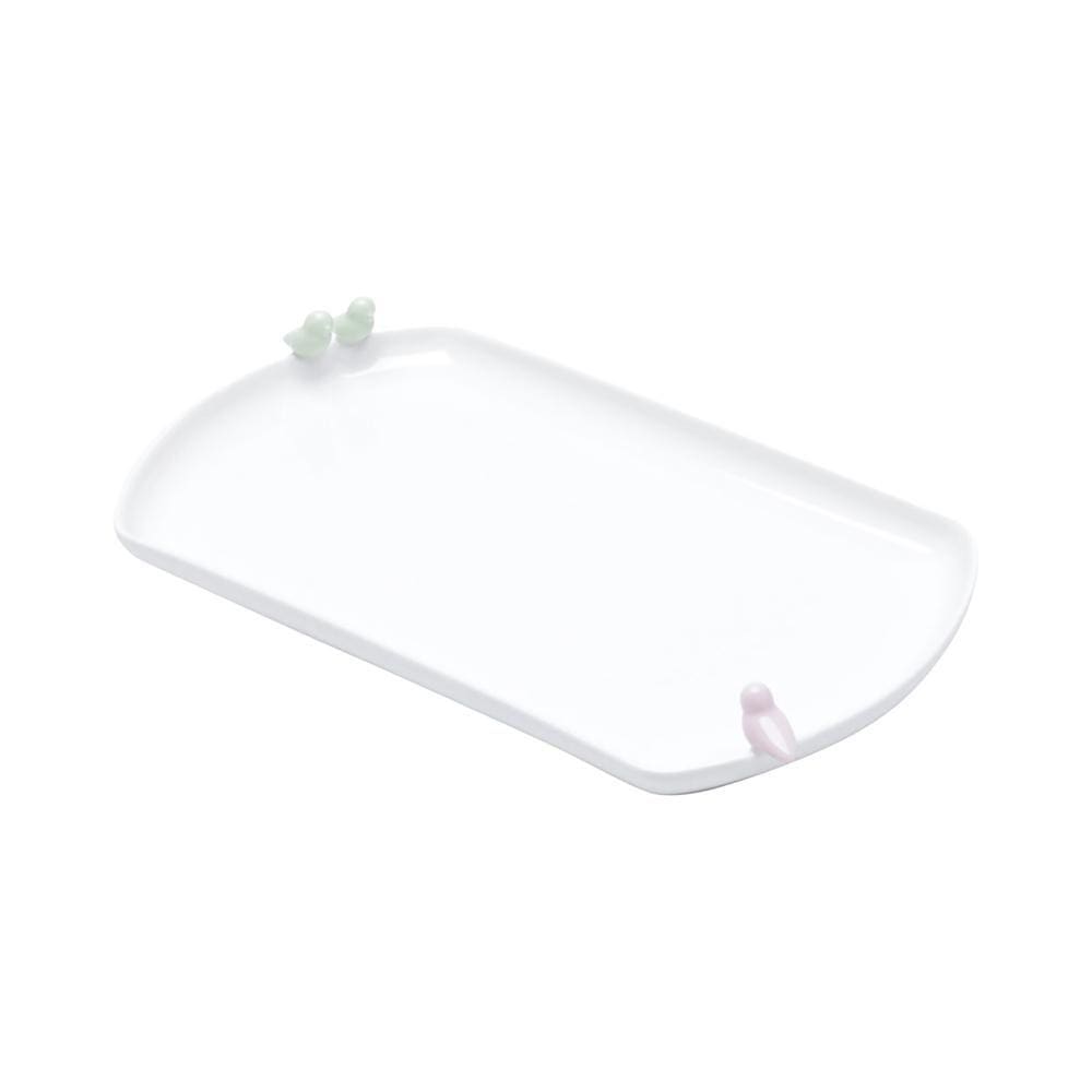 Prato Wolff Birds Colors de Porcelana 25cm x 16cm x 4cm