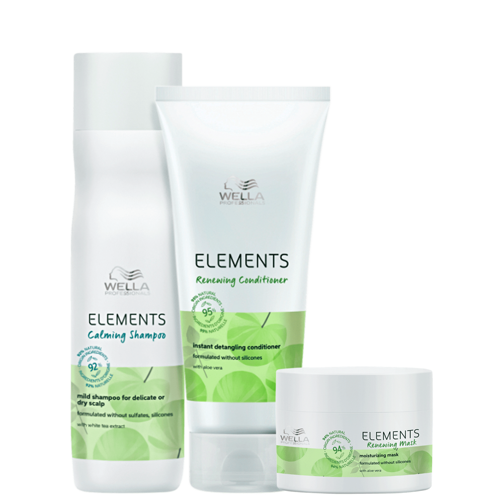 Kit Wella Professionals Elements Calming + Renewing Trio (3 Produtos)