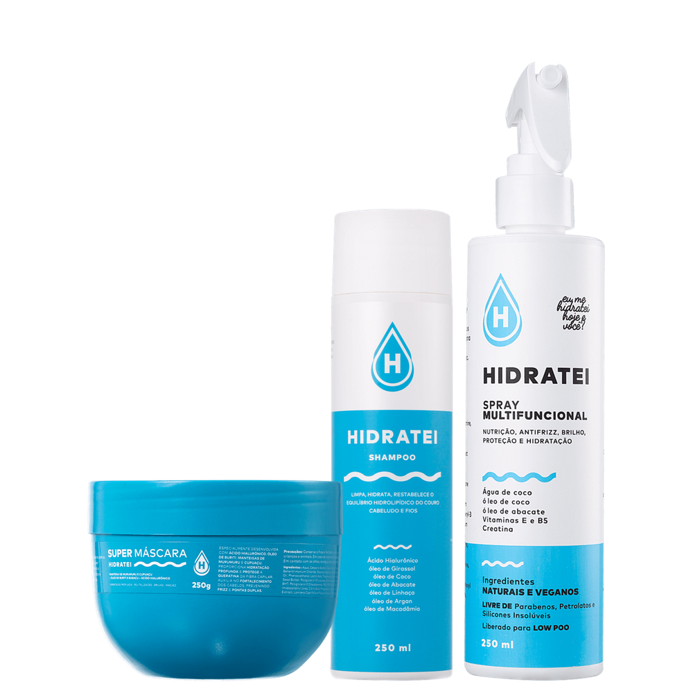Kit Hidratei Super Trio (3 Produtos)