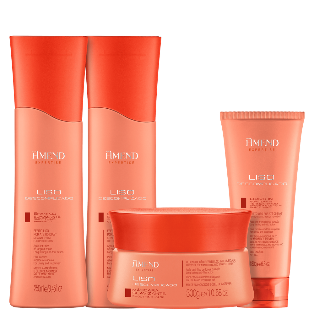 Kit Amend Expertise Liso Descomplicado Completo (4 Produtos)