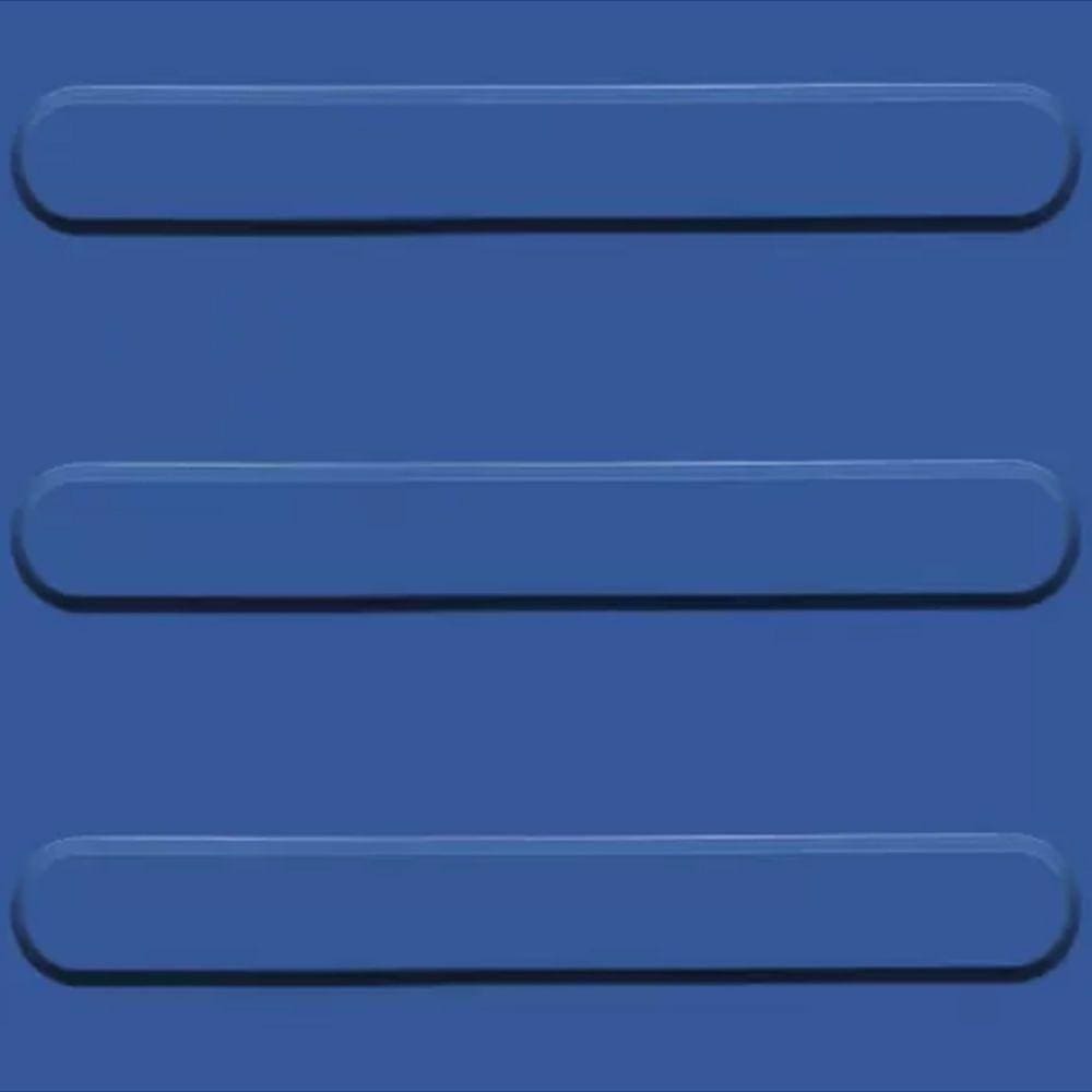 Demarcação Tátil Direcional Azul 16 Peças 25cmx25cm Kapazi