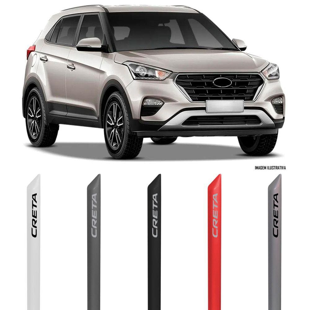 Jogo Friso Lateral Pintado Hyundai Creta