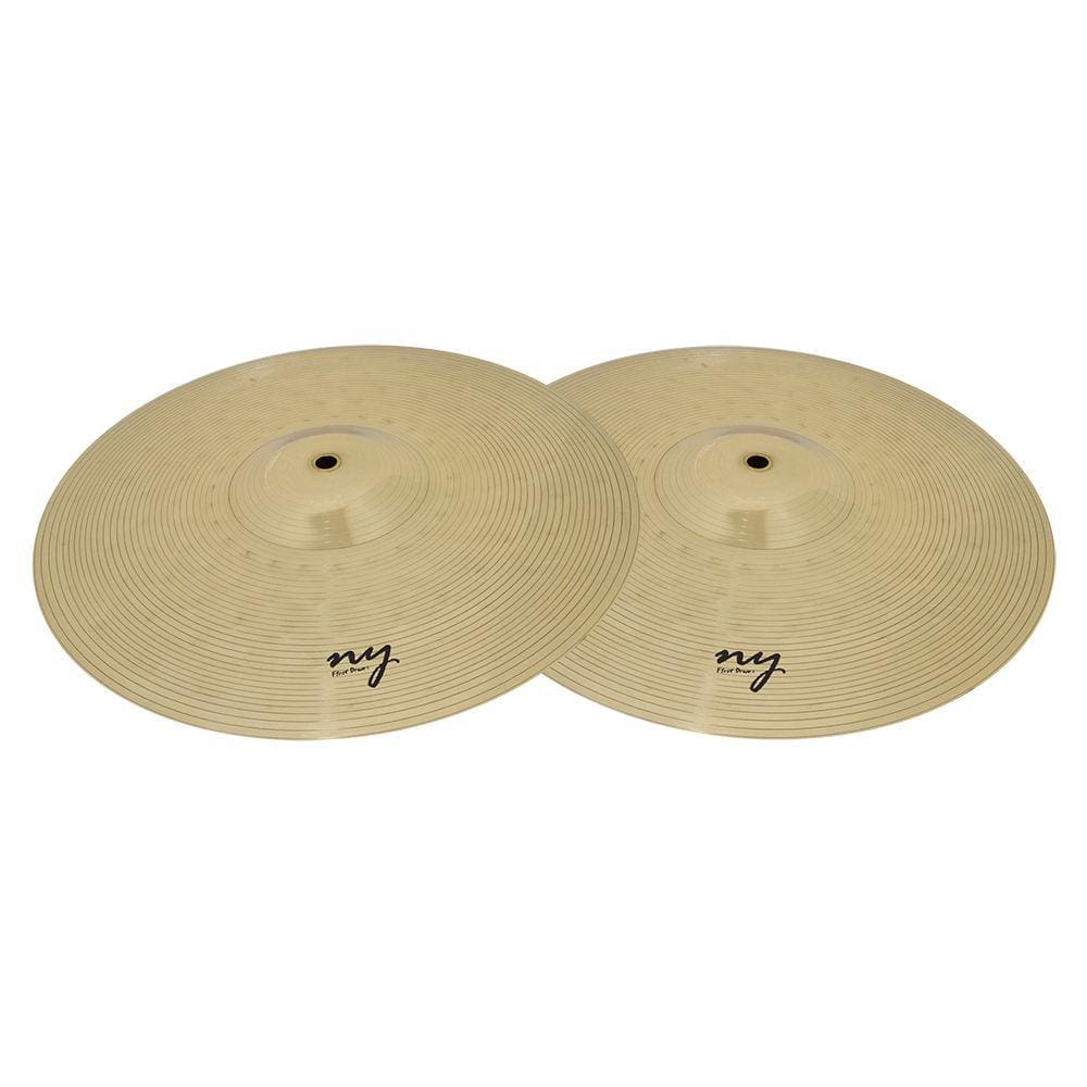 Par de Pratos Chimbal para Bateria 14" Liga de Latão Brass New York