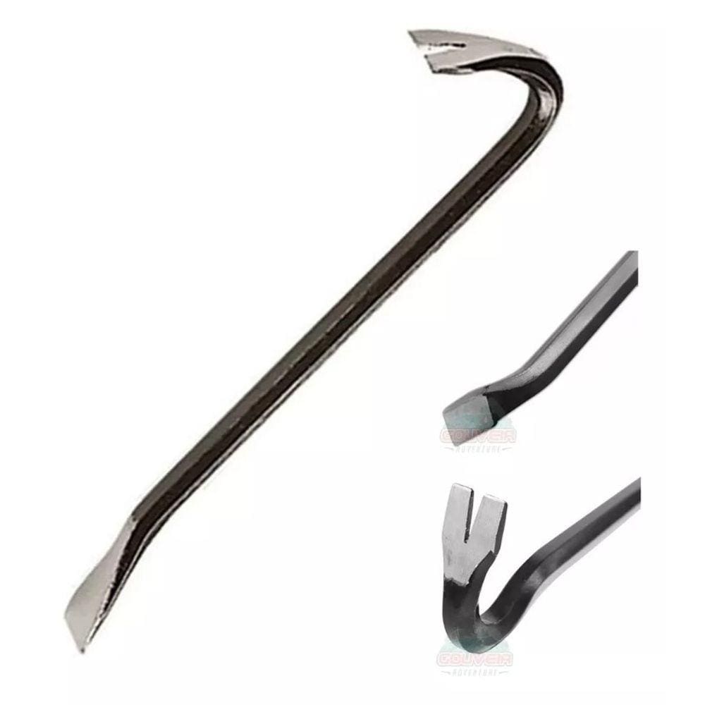 Pé De Cabra 30 Cm Em Aço Sextavado Pintado Resistente Sparta