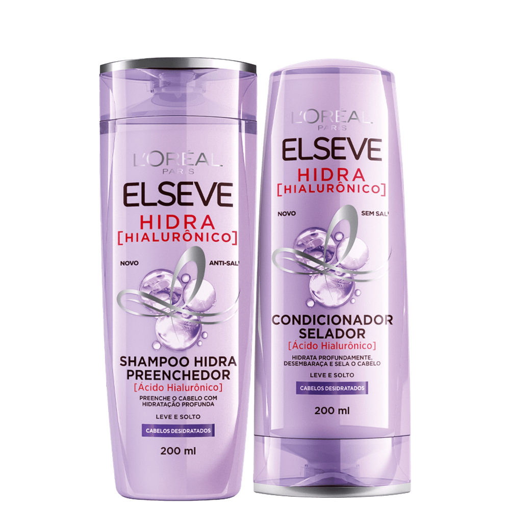 Kit Elseve L`Oréal Paris Hidra Hialurônico Duo (2 Produtos)