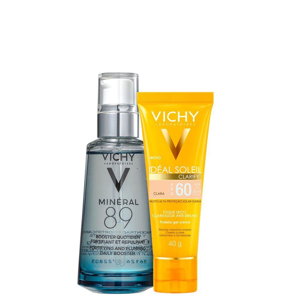 Kit Vichy Minéral 89 + Idéal Soleil Clarify FPS 60 Clara
