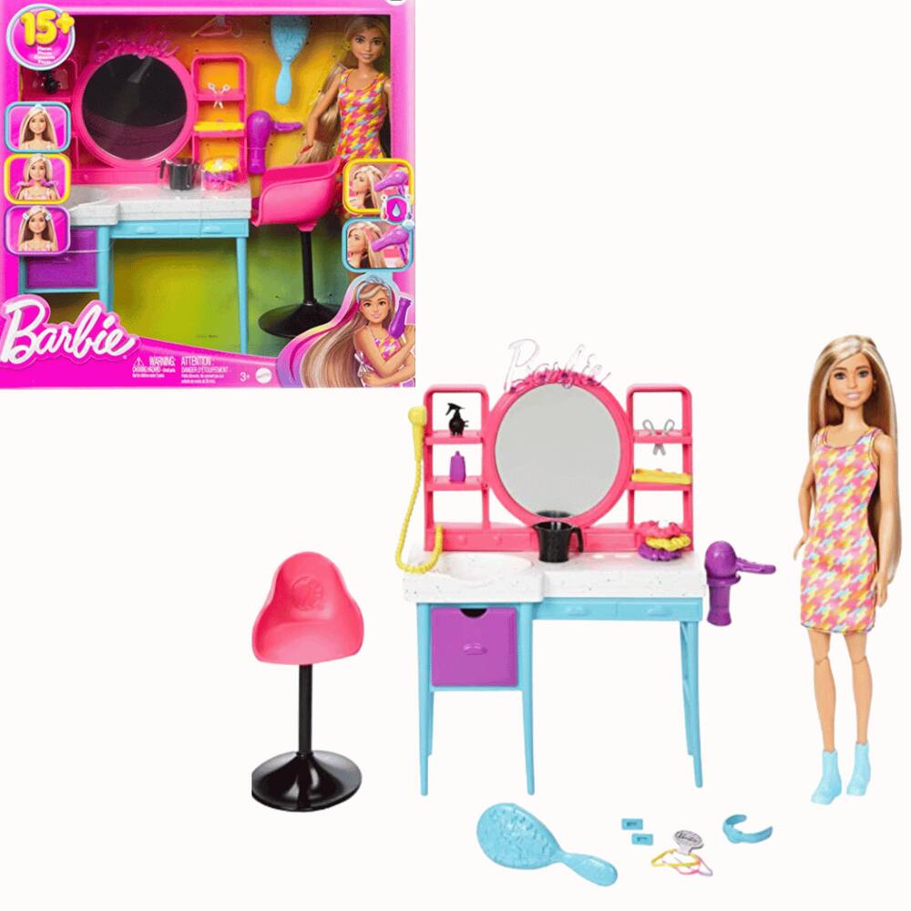 Barbie - Móvel com Boneca - Cabeleireira Fjb36 - MP Brinquedos