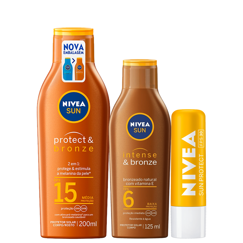 Kit NIVEA Bronze Protect (3 Produtos)