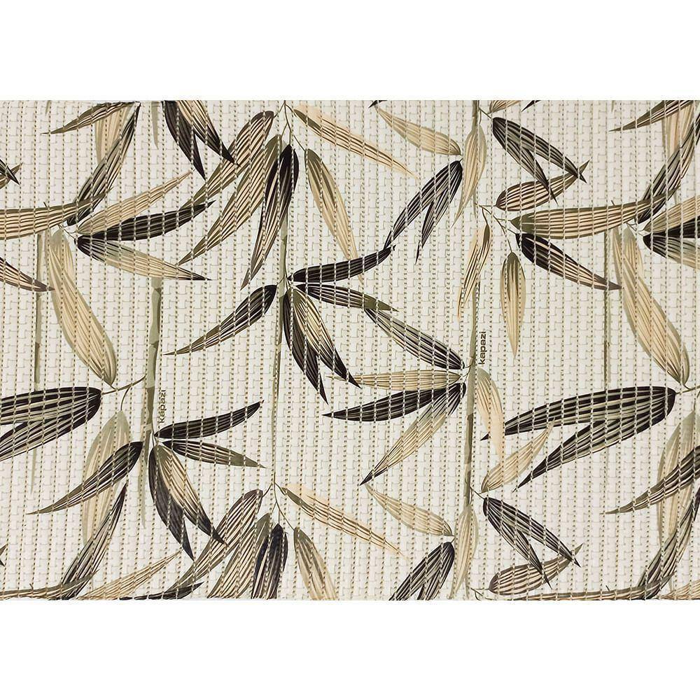 Tapete Antiderrapante Tropical Bambu 43cmx65cm Kapazi