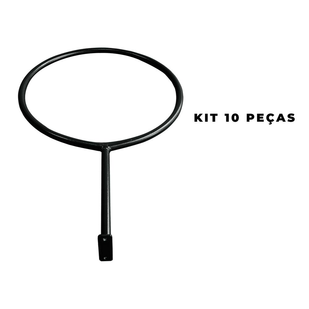 Kit 10 Suporte Bola Suiça Pilates Fixo Parede Rei Do Fitness