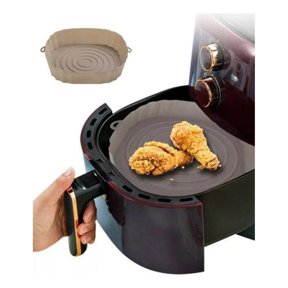 Forma Cesto De Silicone Para Air Fryer Não Gruda Lavável
