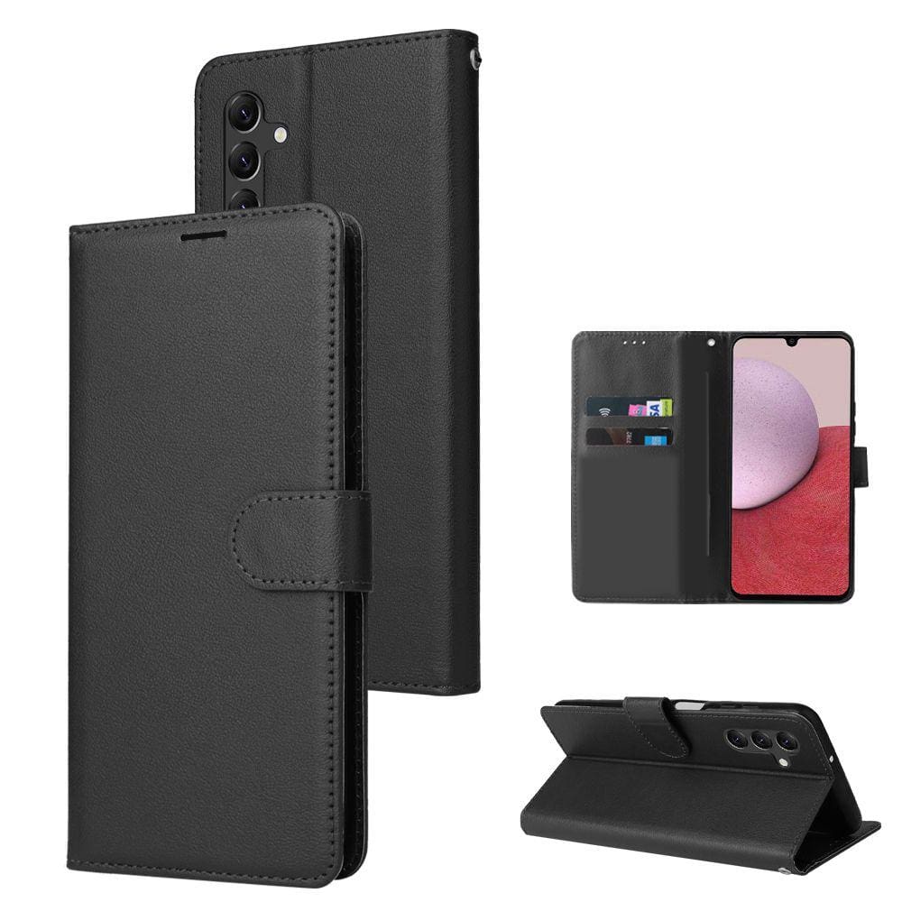 Capa Carteira Flip Para Galaxy A14 6.6 Capinha Case Couro