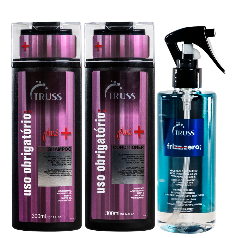 Kit Truss Frizz Zero Obrigatório Plus+ (3 Produtos)