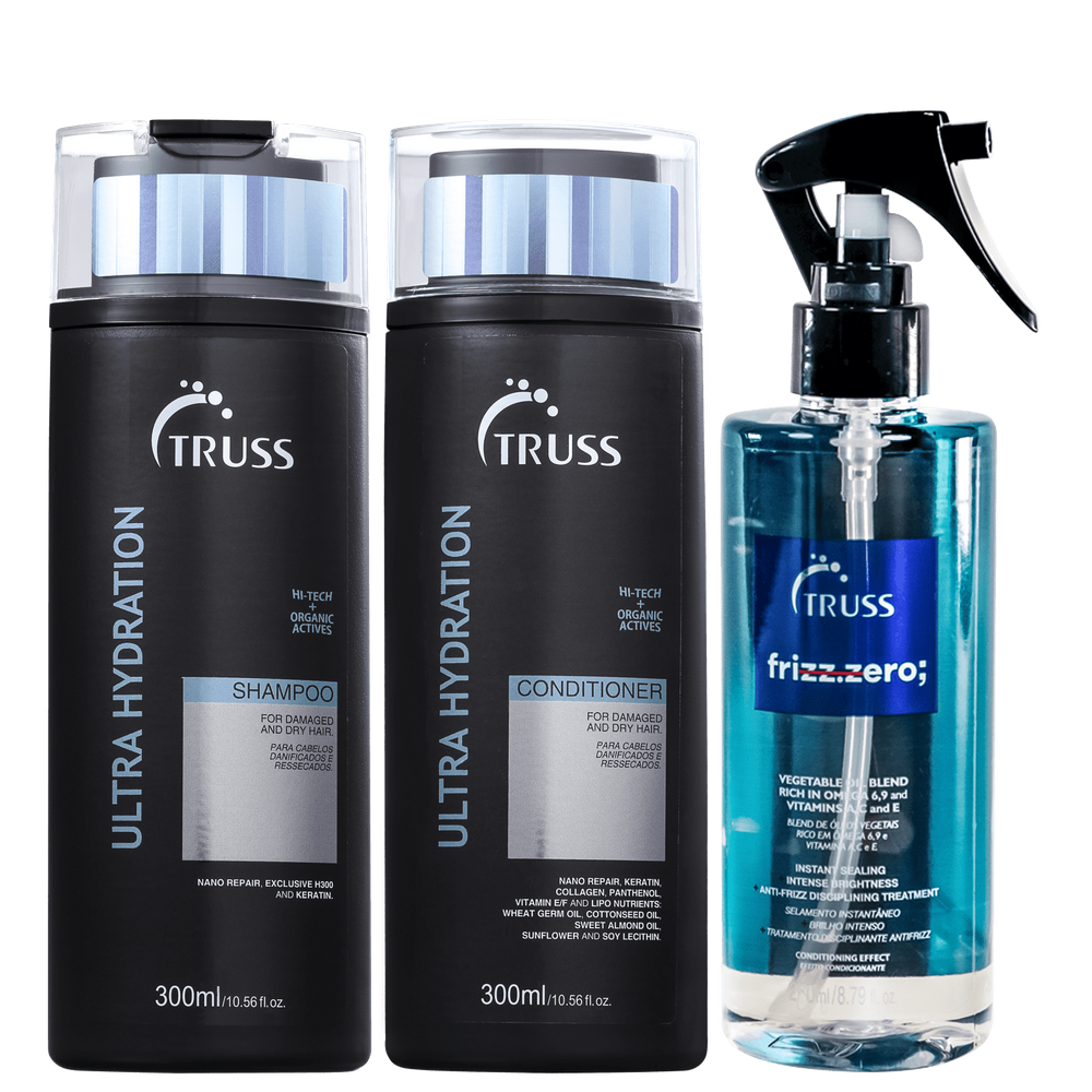 Kit Truss Frizz Zero Ultra Hydration (3 Produtos)