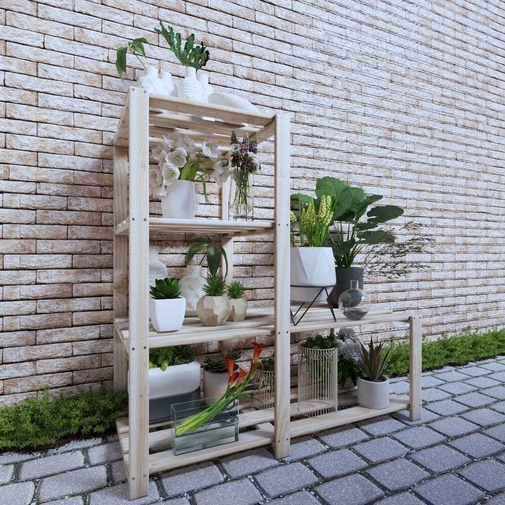 Armário Organizar Resistente Em Madeira Pinus