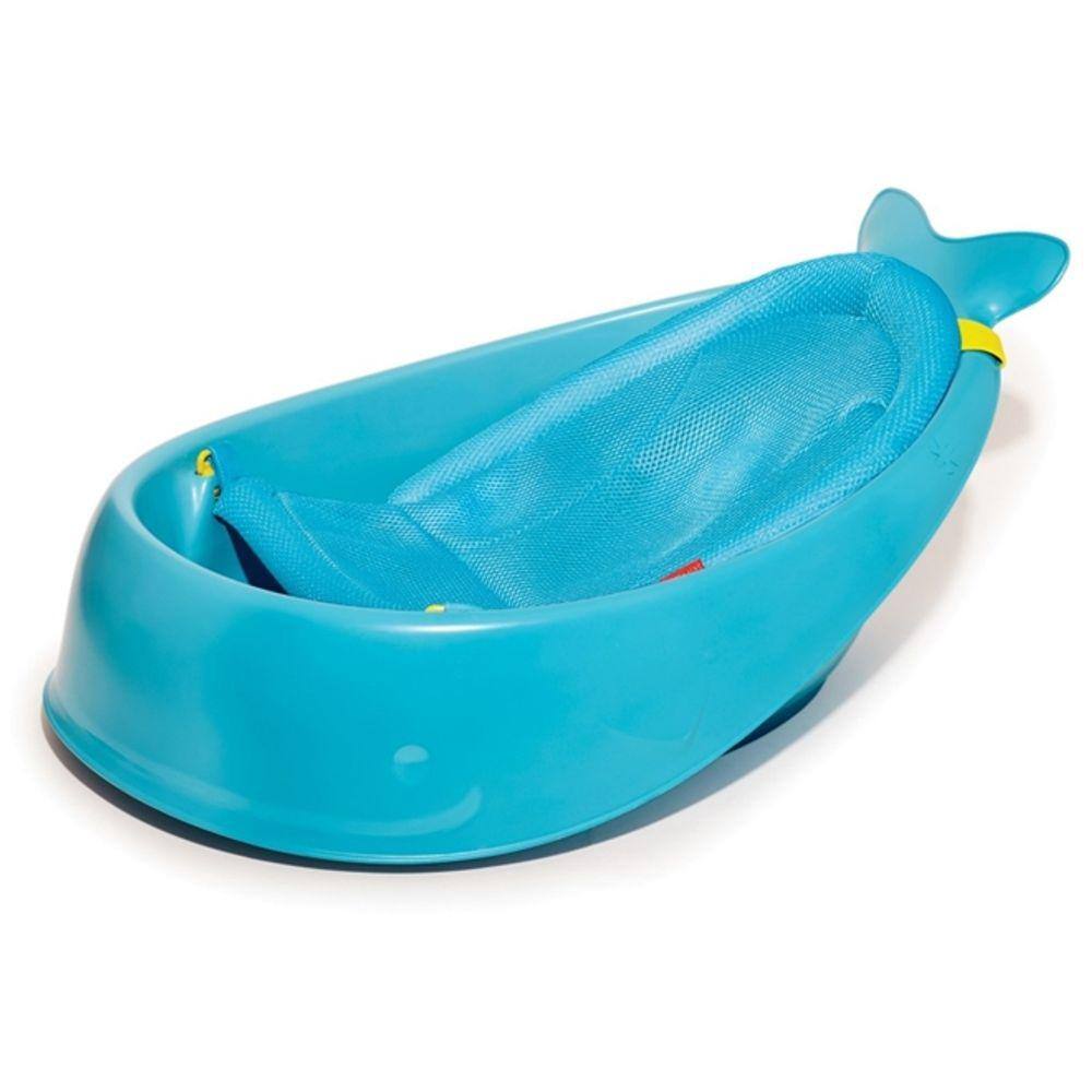 Banheira Infantil Baleia Moby 3 Estágios Azul - Skip Hop