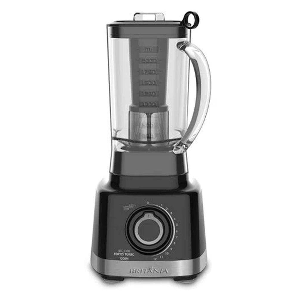 Liquidificador Britânia BLQ1300 Fortis Turbo 12 Vel. Preto 3L 1200W com Filtro