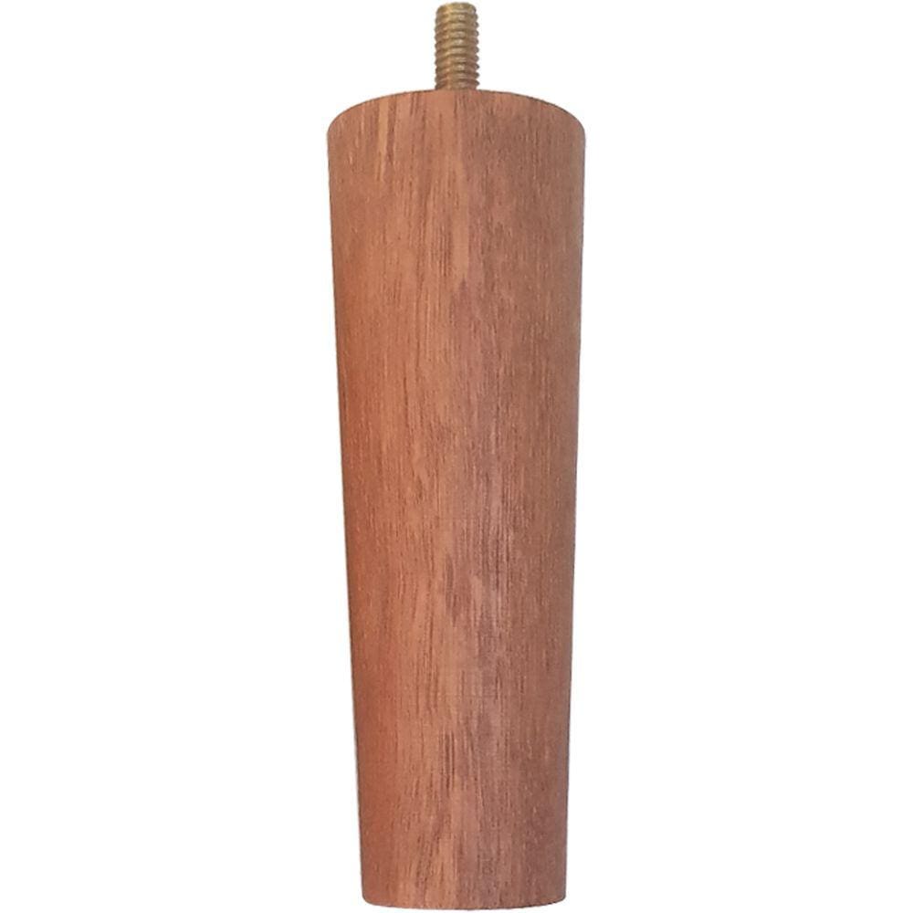 Peça Reposição Pé Para Cama De Madeira Marrom 13Cm Cama Box