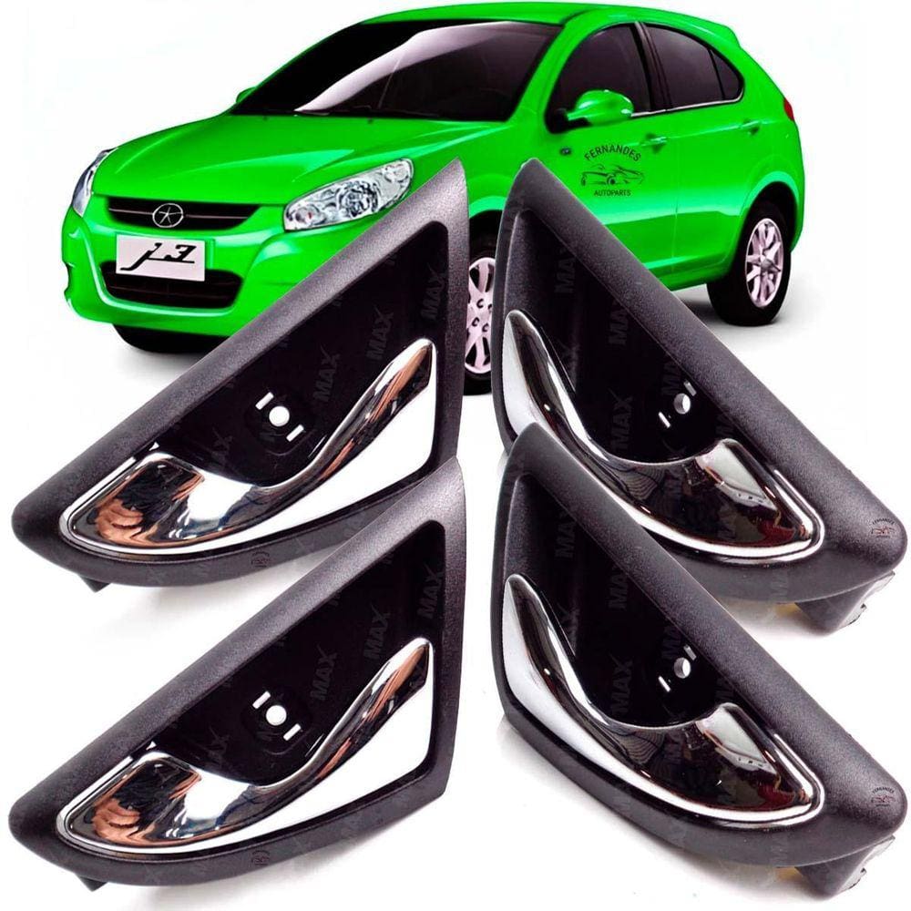 Kit 4 Maçaneta Puxador Interno Porta Jac J3 2013