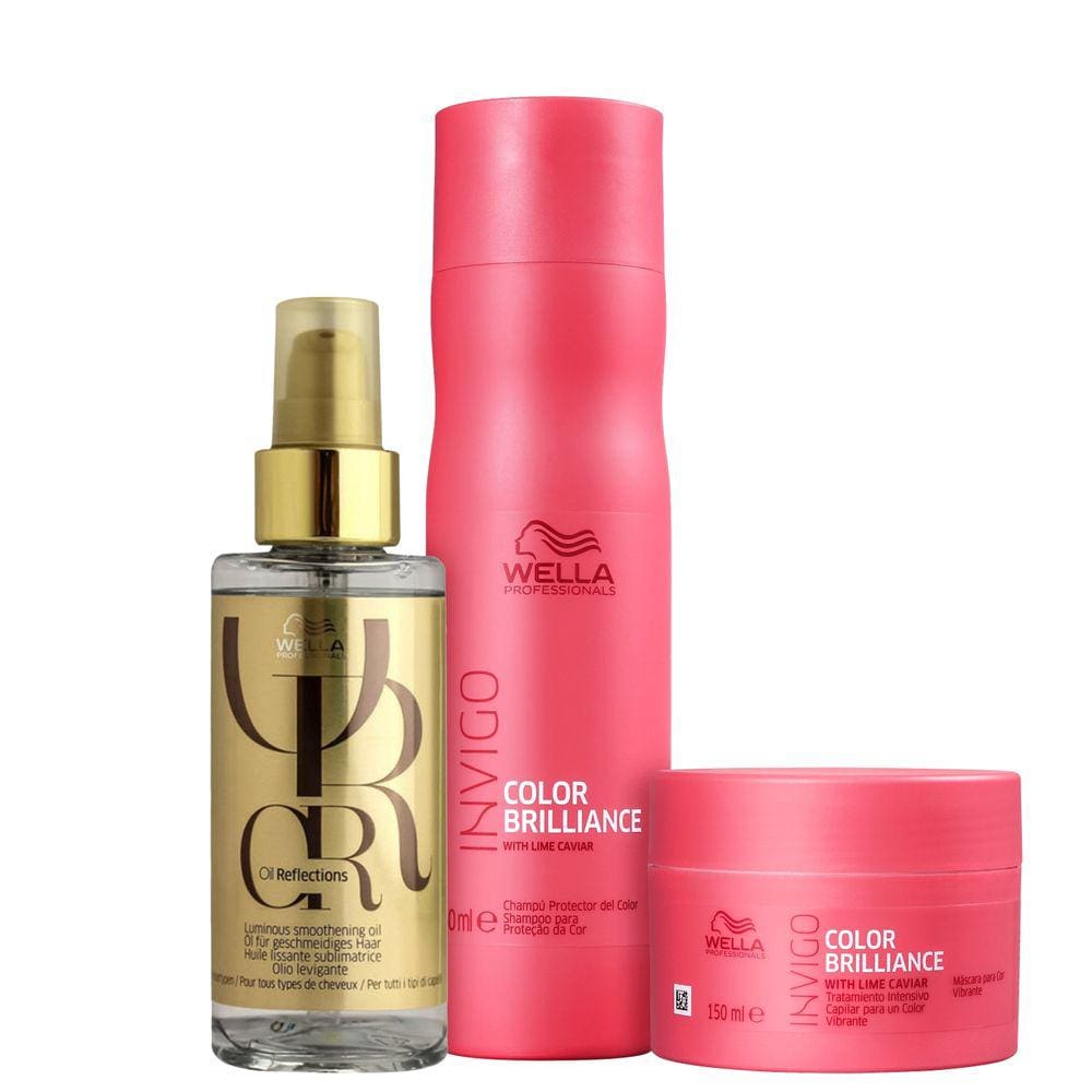 Kit Wella Invigo Color Brilliance Dupla (3 Prod)