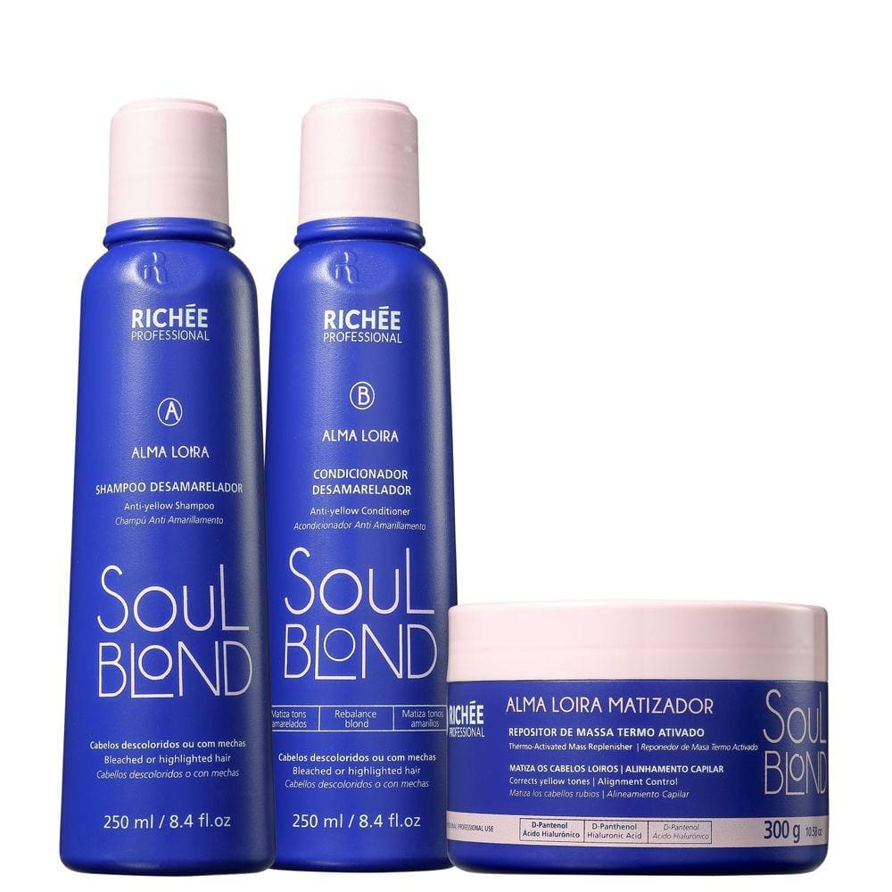 Kit Richée Soul Blond Tratamento (3 Produtos)