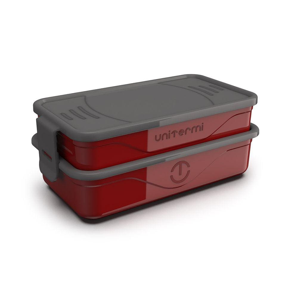 Marmita Marmitex Dupla Fitness com Talher California 1,3L