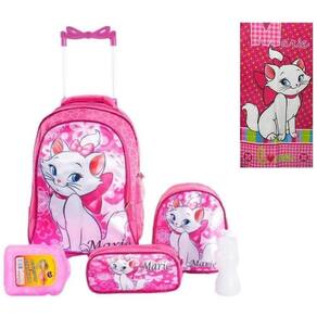 Mochila escolar infantil gata marie luxo, extra