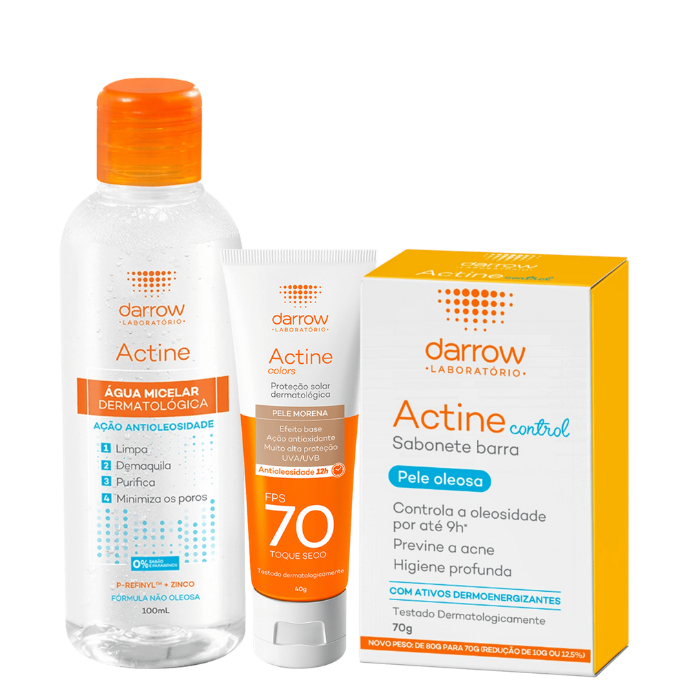 Kit Darrow Actine Colors FPS70 Control (3 Produtos)