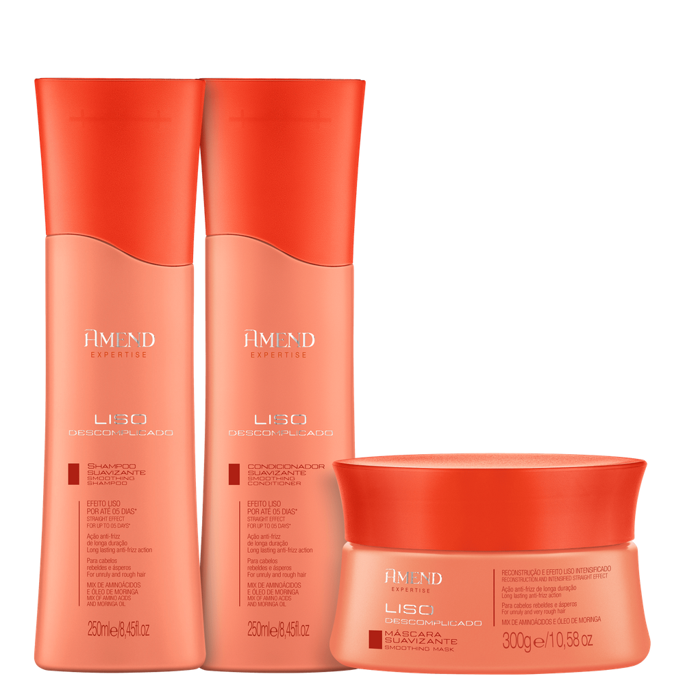 Kit Amend Expertise Liso Descomplicado Trio Home Care (3 Produtos)