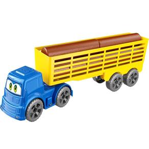 Caminhão Carreta de Brinquedo Miniatura Metal 30cm Coleção