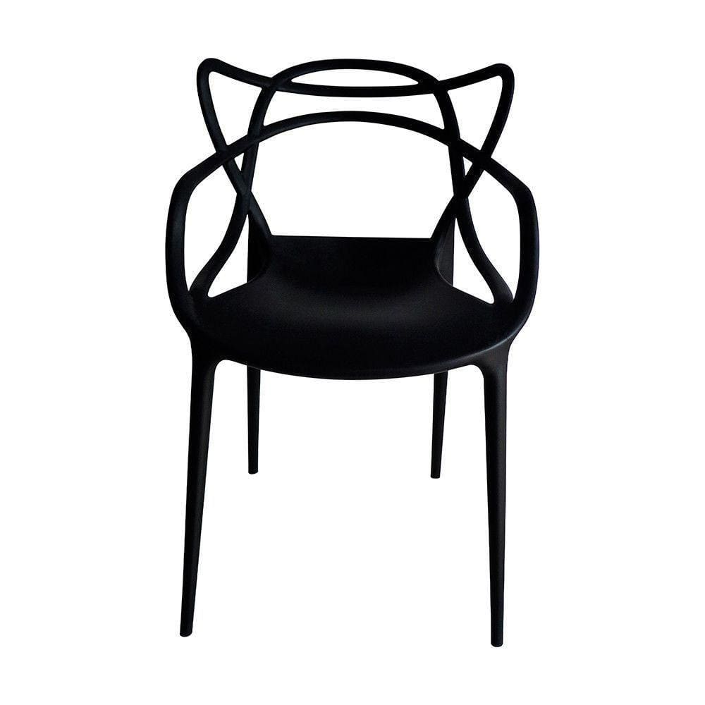 Cadeira Aviv Estrutura Em Polipropileno Fratini Preto