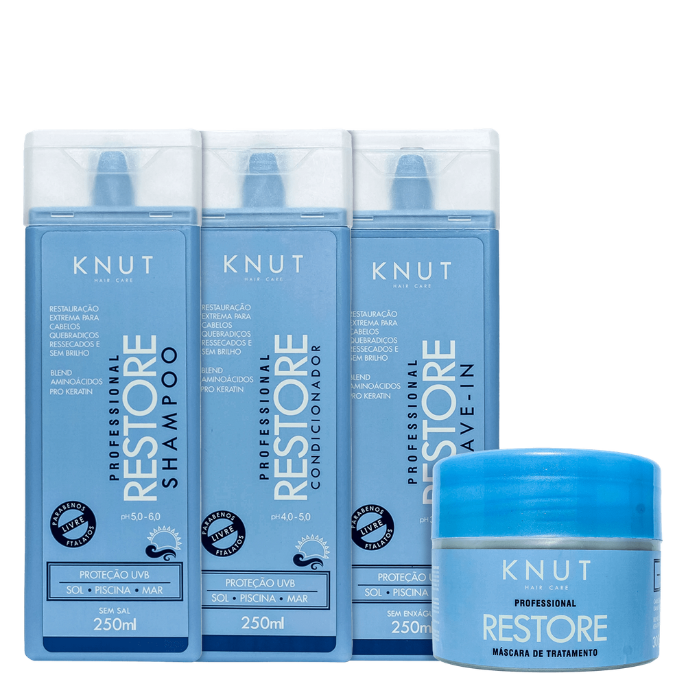 Kit Knut Restore Leave-in (3 Produtos)