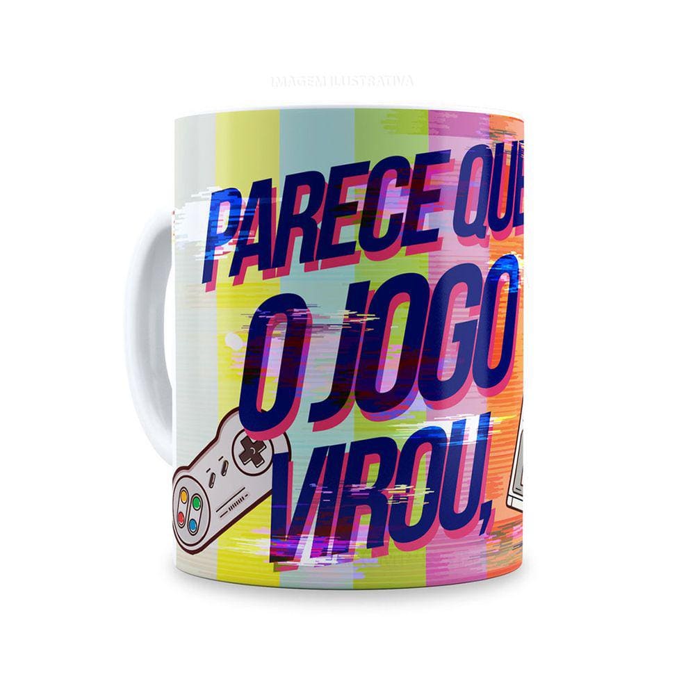 Caneca Personalizada Porcelana 325 Ml Video-Game