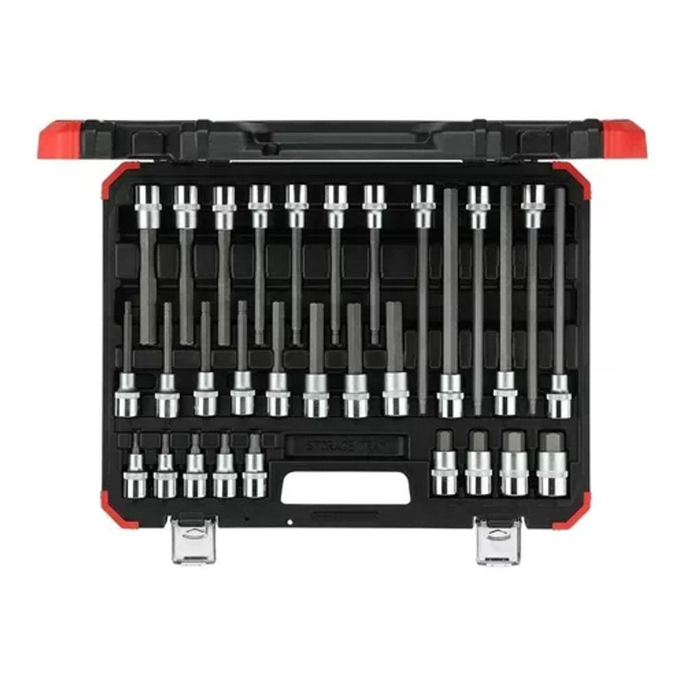 Jogo Soquete Gedore Red Hexagonel 1/2" 30Pcs - R68003030