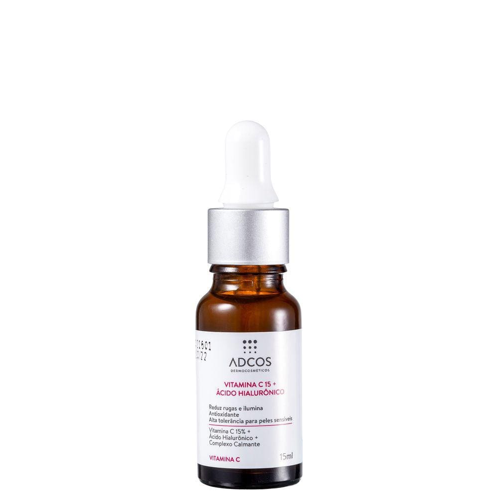 Adcos Vitamina C 15 + Ácido Hialurônico - Sérum 15ml