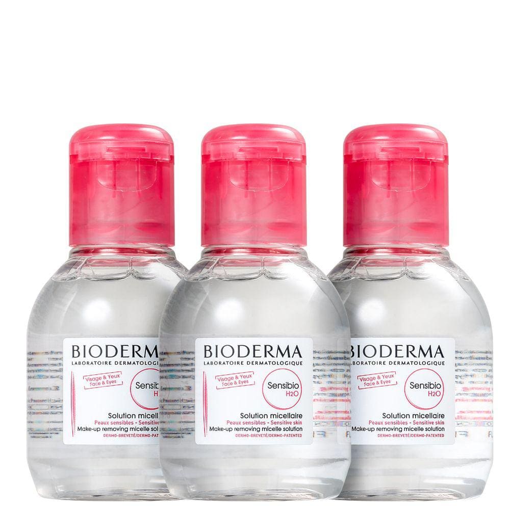 Kit Bioderma Sensibio H2O Trio - Água Micelar 3x100ml