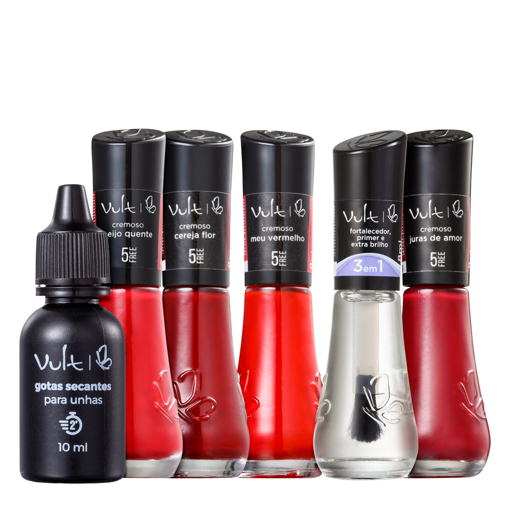 Kit Vult 5Free Vermelhos (6 Produtos)