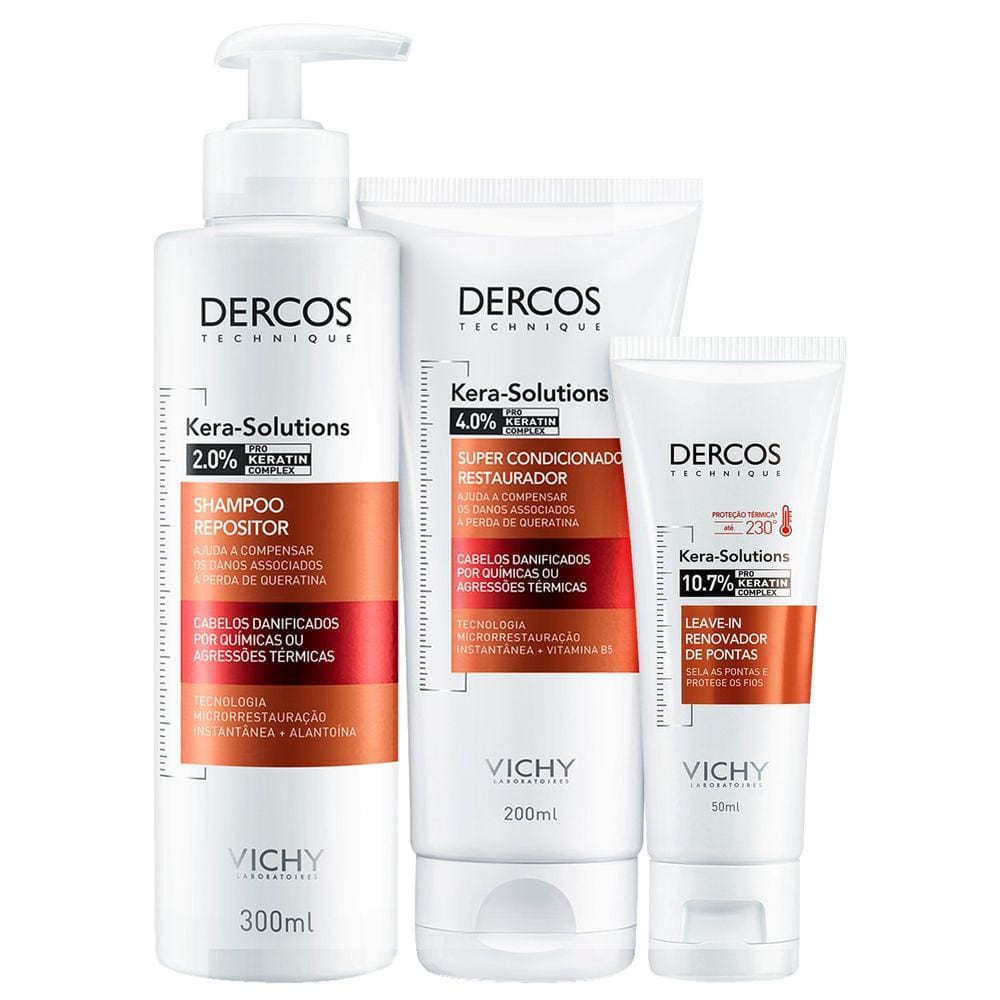 Kit Vichy Dercos Kera-Solutions Trio (3 Produtos)