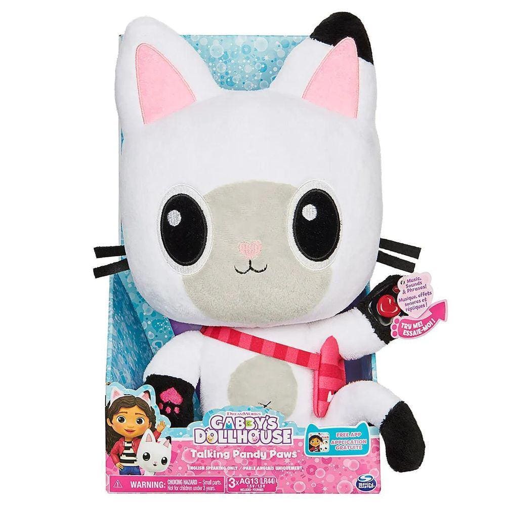 Gabby`S Dollhouse - Pélucia De 30Cm Pandy Paws Com Som E Luz