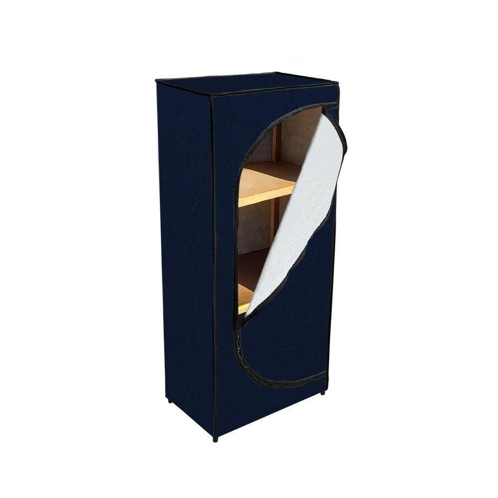 Sapateira Zíper Organizadora Calçados Courino - Azul Marinho