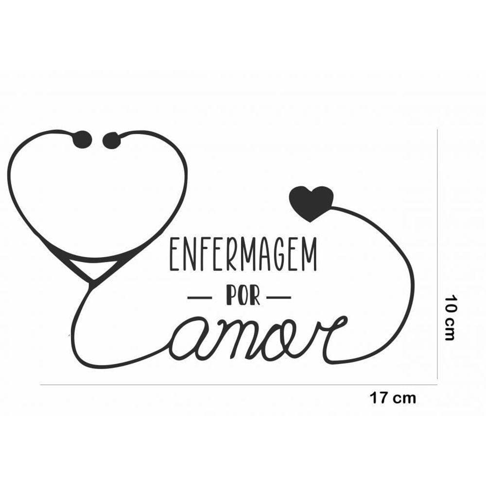 Adesivo De Carro Profissão- Enfermagem Atenção As Medidas